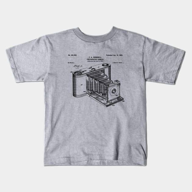 Kodak Brownie Camera 1902 Kids T-Shirt by vokoban